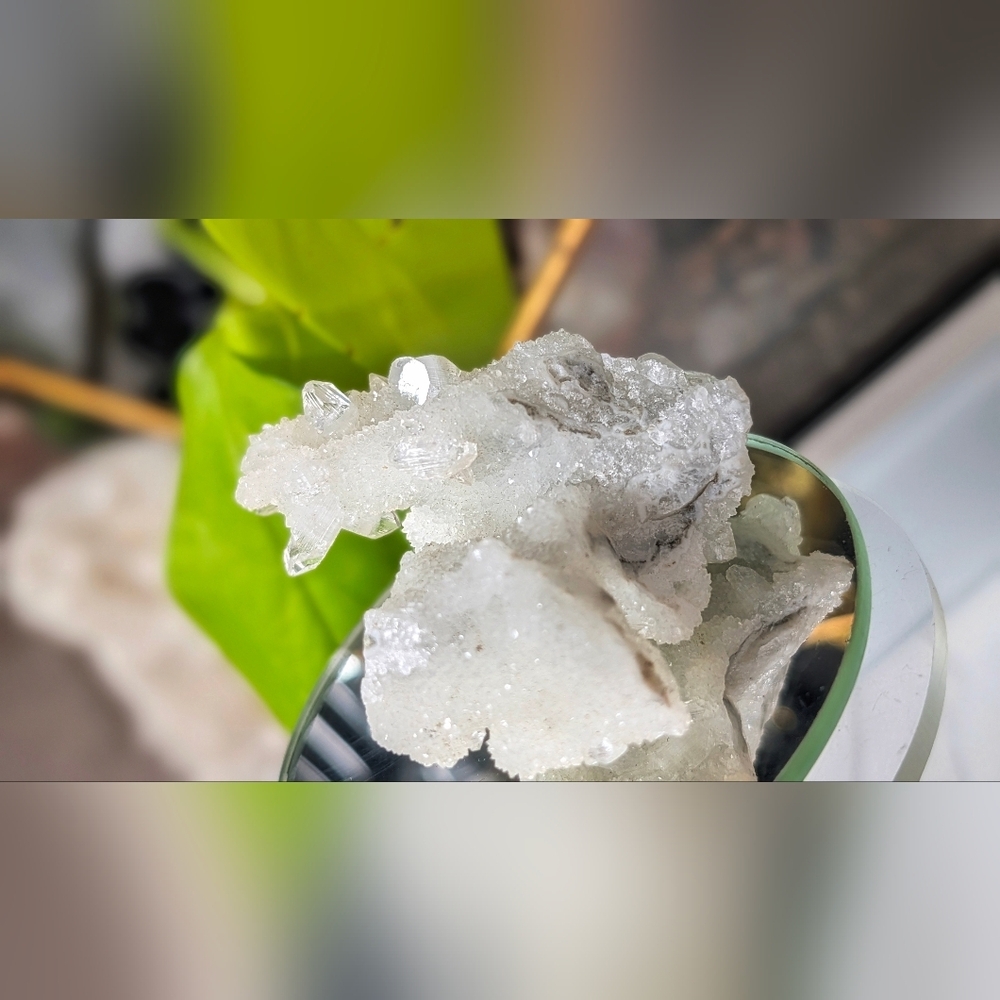 Apophyllite Quartz Crystal Cluster